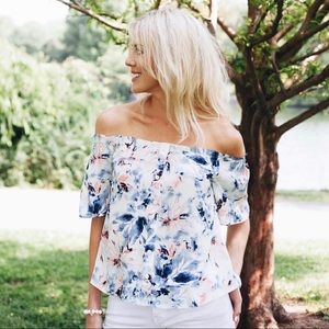 Short Sleeve Off the Shoulder Top🌸